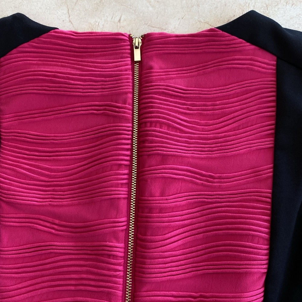 Dana Buchman Textured Dress with Gold Embellishments - Picture 6 of 13